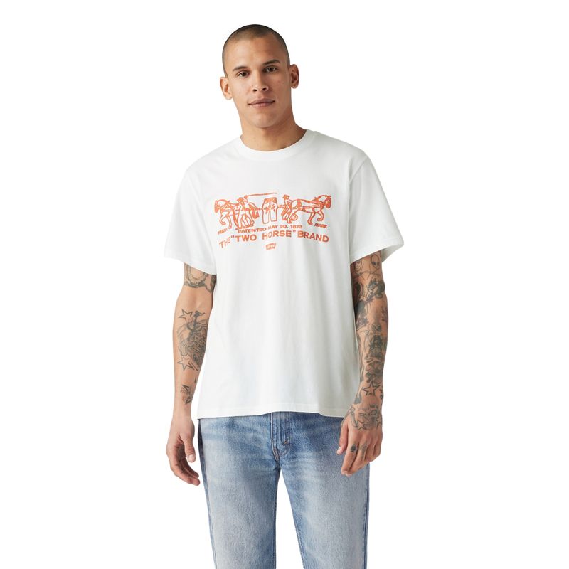LEVIS - Polera Hombre Ss Relaxed Fit Tee Blanco Levis