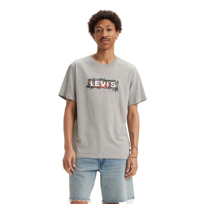 LEVIS - Polera Hombre Ss Relaxed Fit Tee Gris Levis