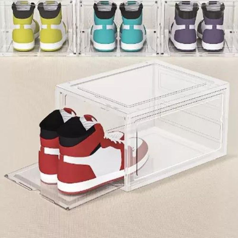 GENERICO - Caja organizador de zapatos apilable para calzado