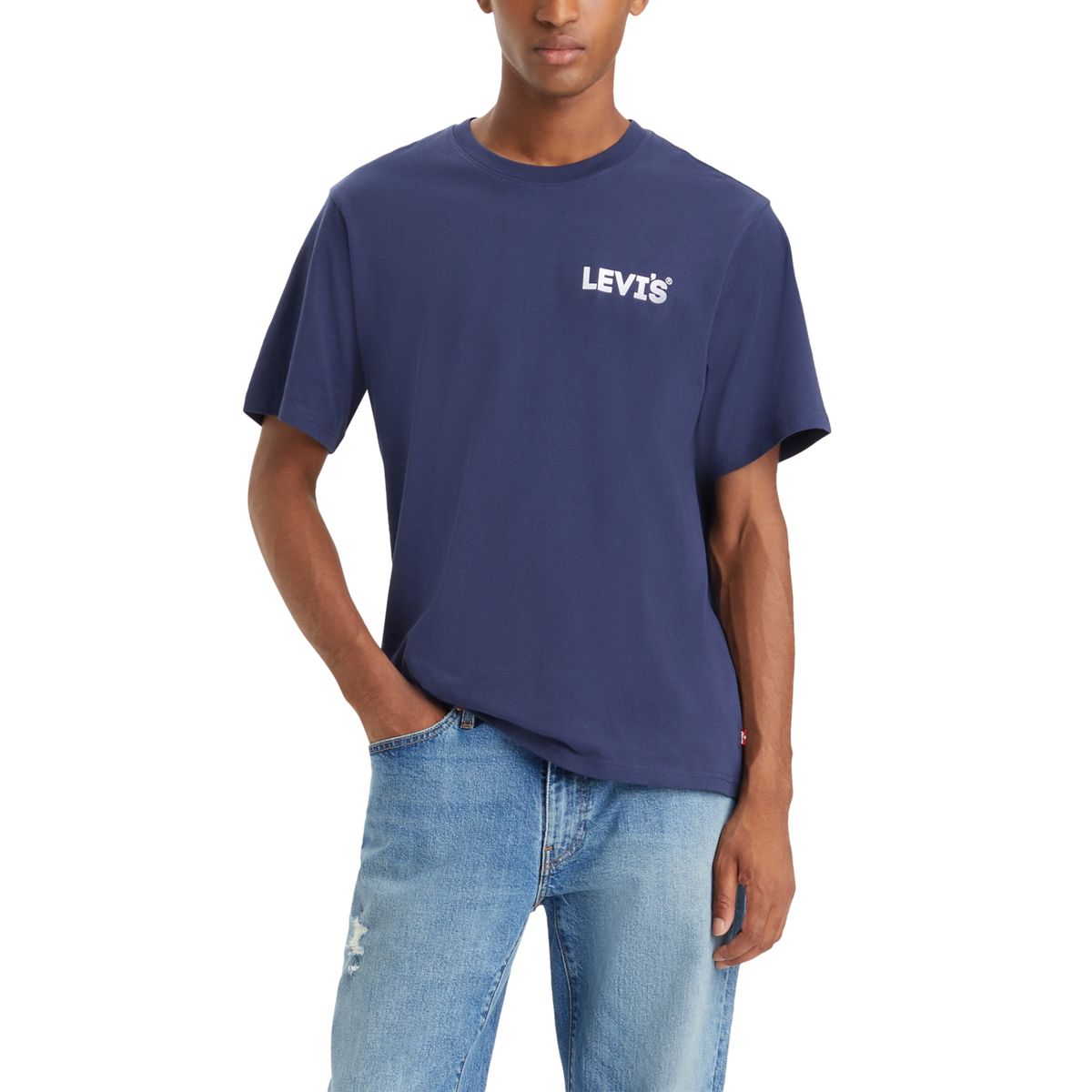 LEVIS - Polera Hombre Relaxed Fit Tee Azul Levis