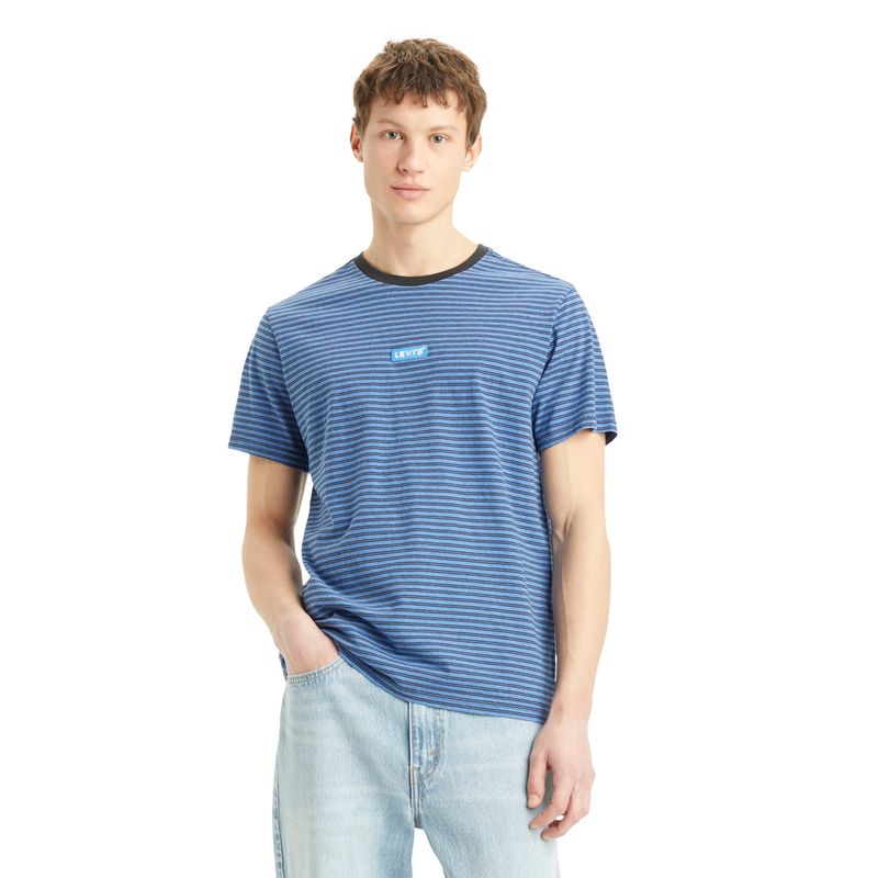 LEVIS - Polera Hombre Ss Relaxed Baby Tab T Azul Levis