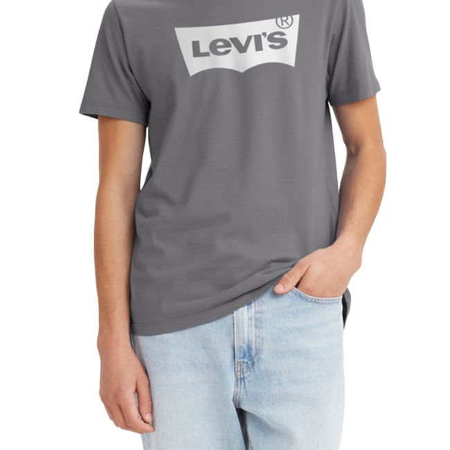 LEVIS - Polera Hombre Graphic Crewneck Tee Gris Levis