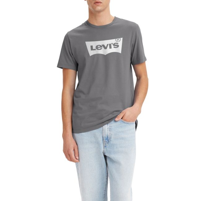 LEVIS - Polera Hombre Graphic Crewneck Tee Gris Levis