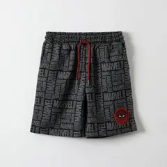 MARVEL - Short Niño Full Print Spiderman Negro