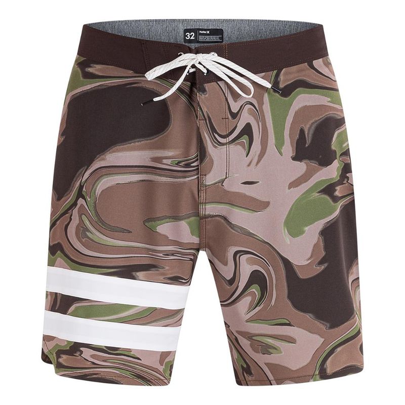 HURLEY - Traje de Baño Phantom Block Party 18 Brozed Camo - Negro