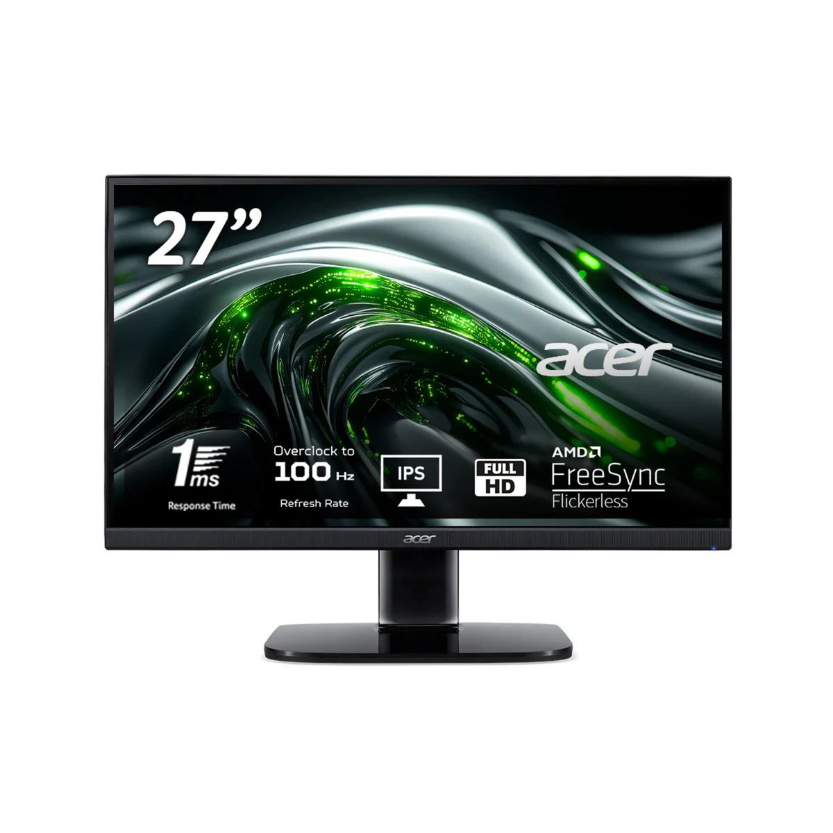 ACER - Monitor PC Acer KB272  27 FHD 100 Hz 1 ms250 nit AMD Freesync