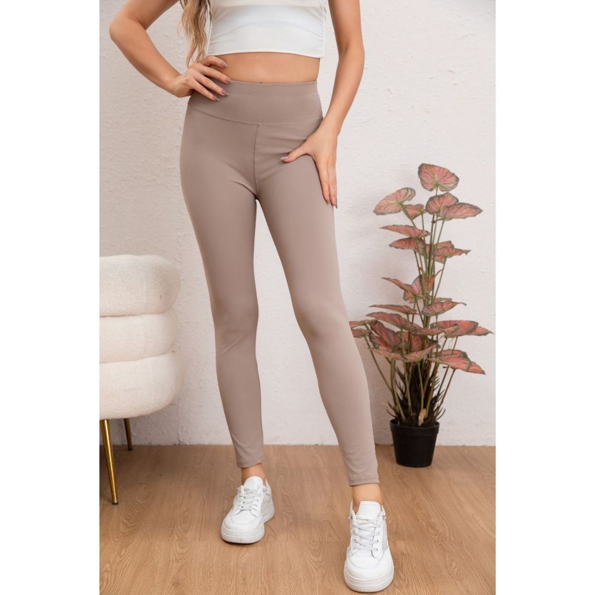 LIKE SHOP - Calza Lycra Premium Mujer Tiro Alto Deportivo Casual. Colores 018