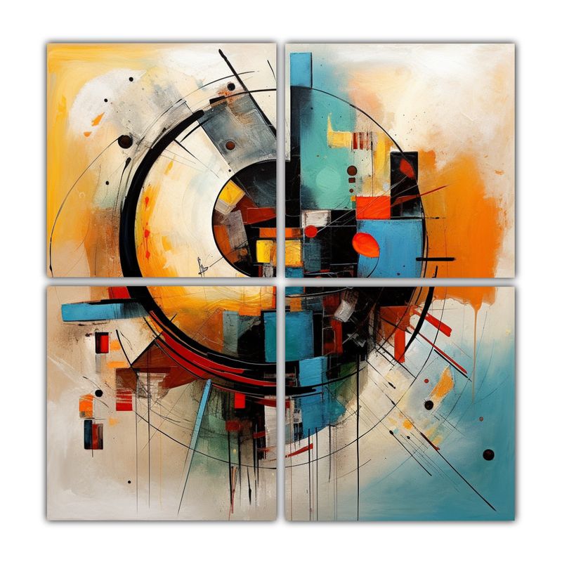GENERICO - Cuatro Artes Movimiento Clasico Pinturas 60x60 Cm