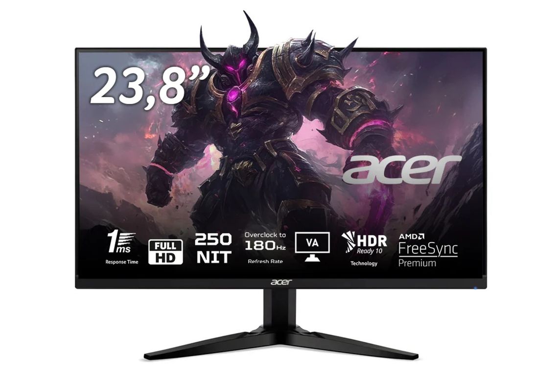 Monitor Gamer KG241Y 23,8 IPS FHD 1Ms 180Hz 250Nit HDR10