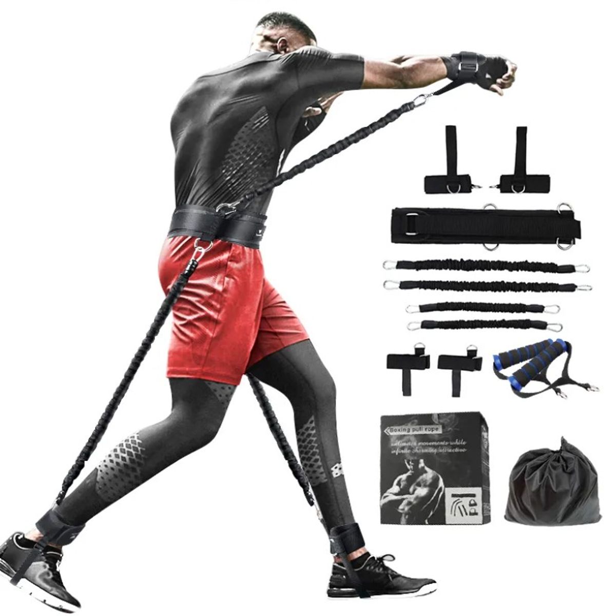 GENERICO - Bandas De Resistencia De Boxeo Para Mma Salto Golpe Patada