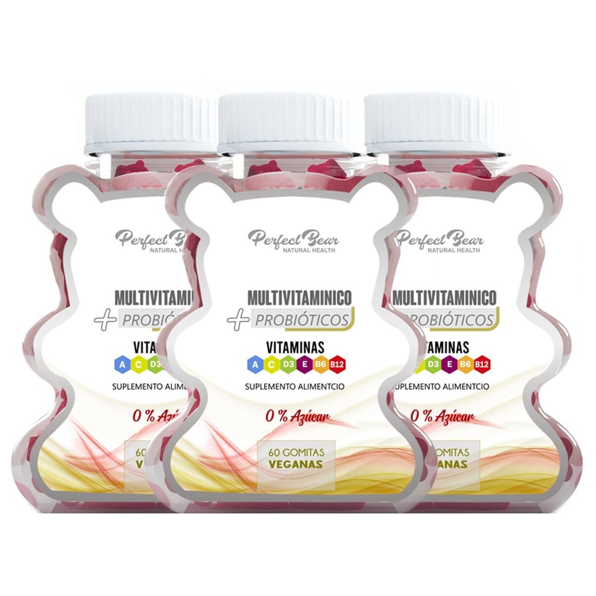 Perfect Bear - Multivitamico mas  Probióticos 3 meses