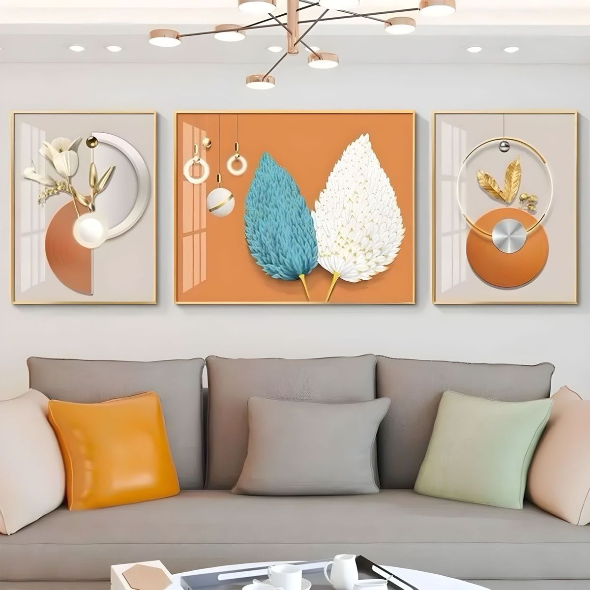 LUBABYCAS - Set De 3 Cuadros Decorativos Marcos de Aluminio By LuBabycas