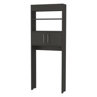 Optimizador De Baño Con 2 Puertas - Negro 160x62.4x20.3 cm