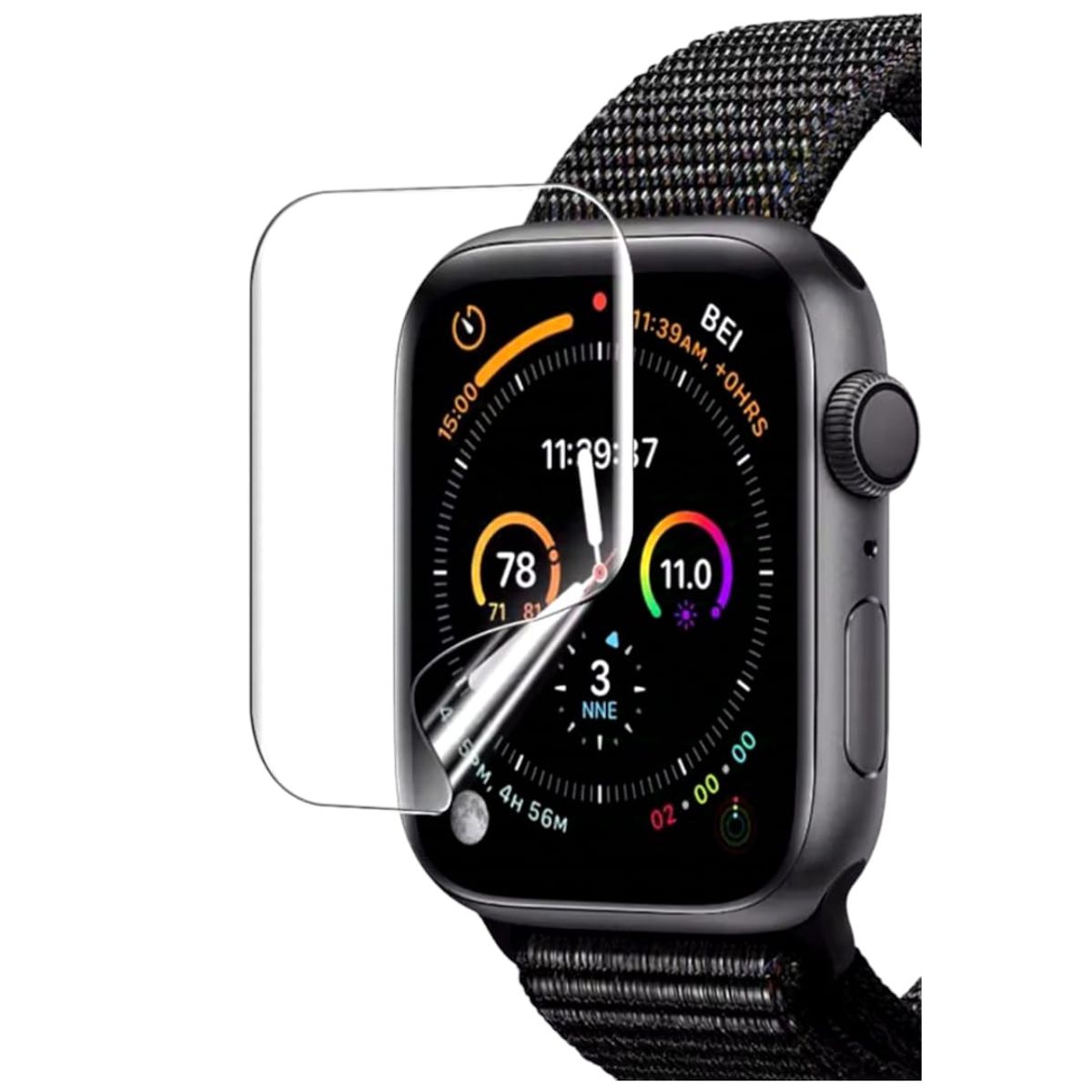 GENERICO - Pack 3 Láminas Apple Watch Se 4/5/6 44mm Smartwatch Ewatch