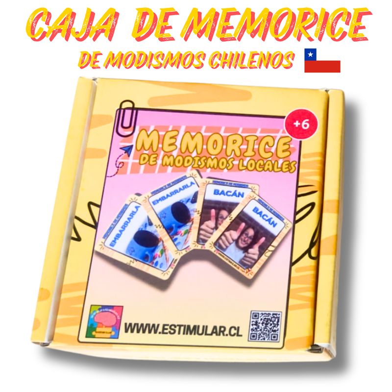 GENERICO - Memorice de Modismos Locales Lenguaje ESTIMULAR