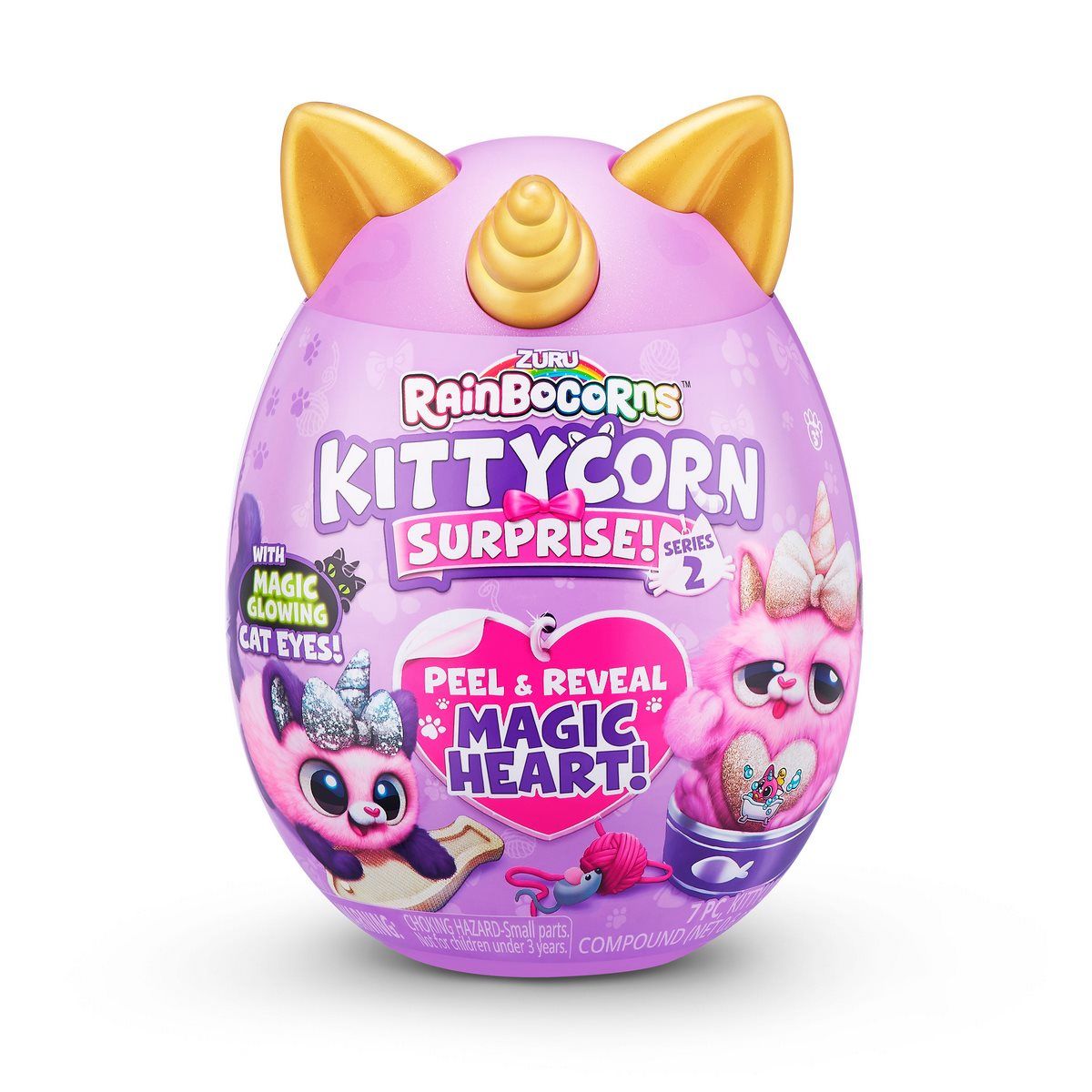 ANSALDO - HUEVO SORPRESA KITTYCORN RAINBOCORNS - DORADO