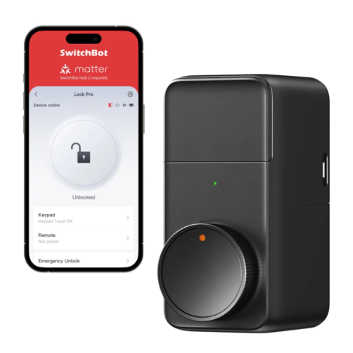 GEN - CERRADURA INTELIGENTE RETROFIT COMPATIBLE CON COMANDOS DE VOZ  SWITCHBOT LOCK PRO EU