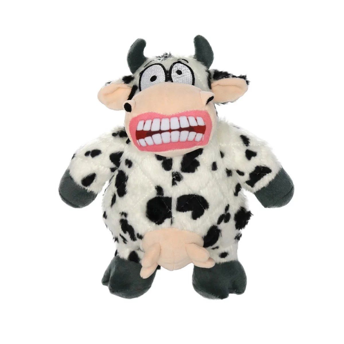 ANSALDO - Juguete para perros ANSALDO PETS vaca enojada suave 10x26 cm