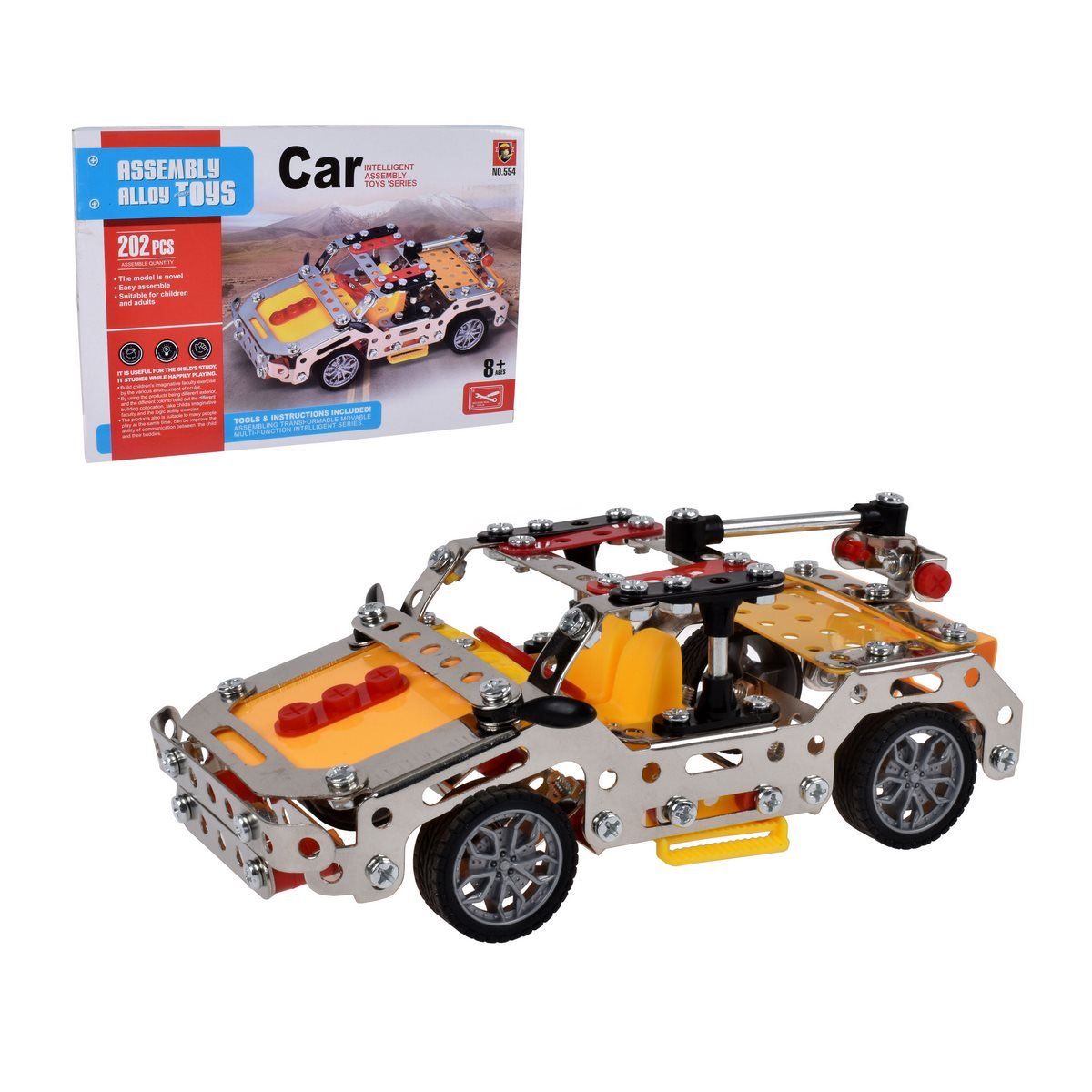 ANSALDO - Mecano metálico Ansaldo 202 piezas camioneta construcción