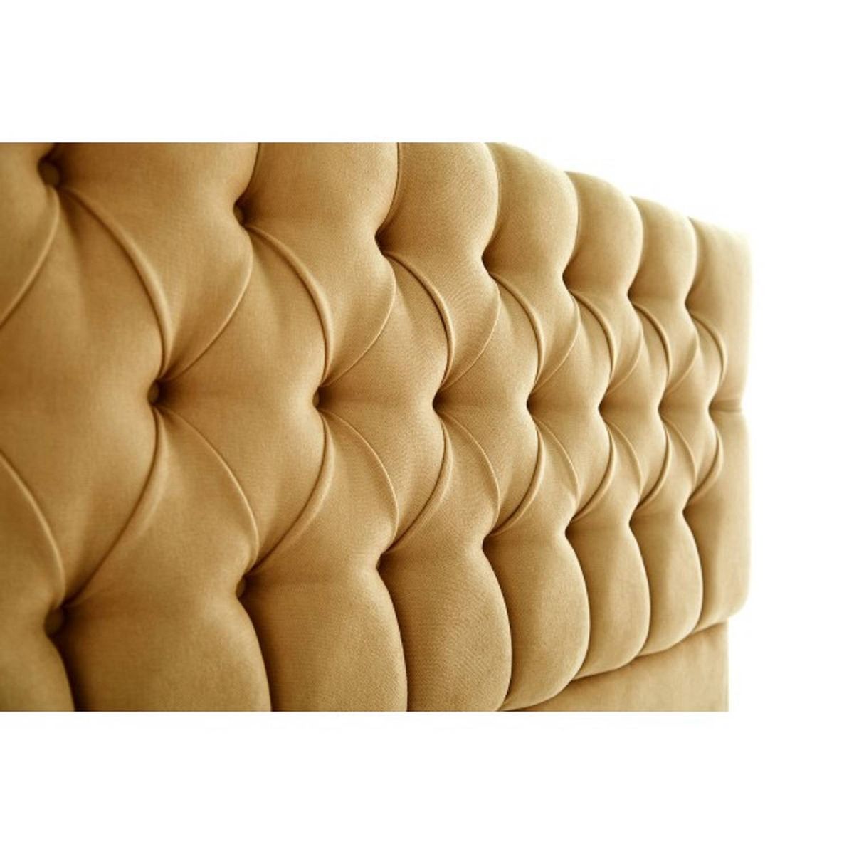 MUEBLES HVM - Respaldo Capitone Antonia HVM FULL Mostaza