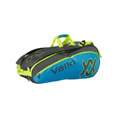 VOLKL - Bolso Tenis Tour Combi 9 Raquetas Carbón-Azul-Amarillo Völkl