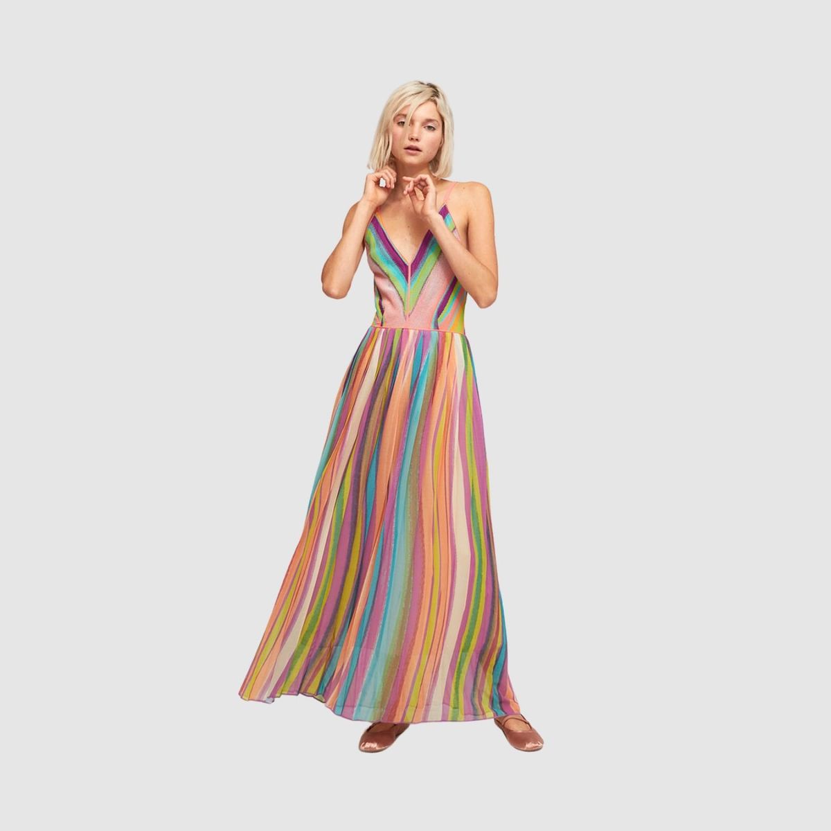 ALDO MARTINS - Vestido Aldo Martins Multicolor Safi