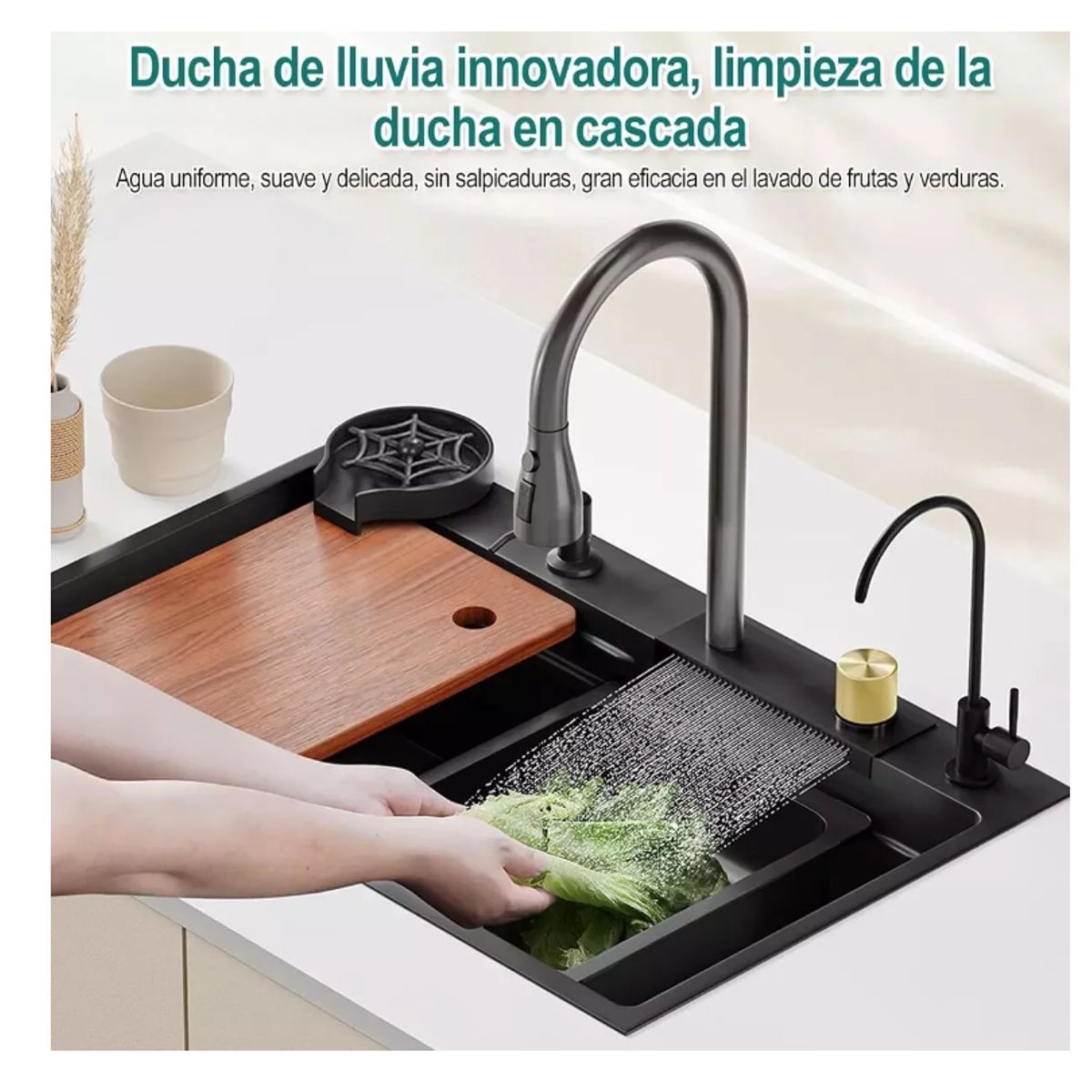 GENERICO - Fregadero De Cocina 80x45cm Acero Inoxidable Lavavajillas