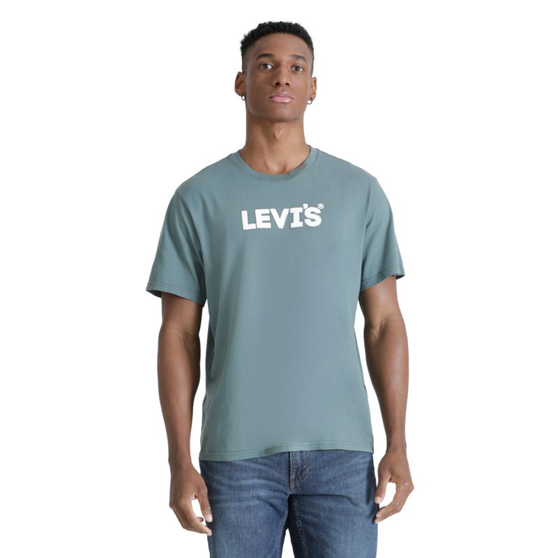 LEVIS - Polera Hombre Relaxed Fit Tee Azul Levis