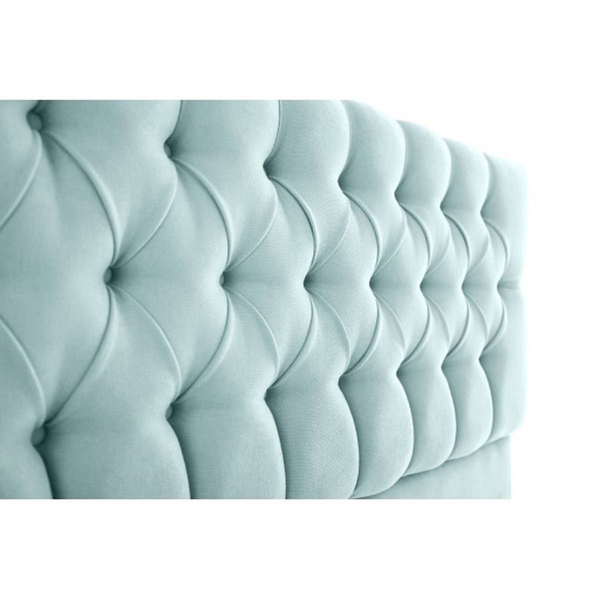 MUEBLES HVM - Respaldo Capitone Antonia HVM 1.5 plaza Verde menta