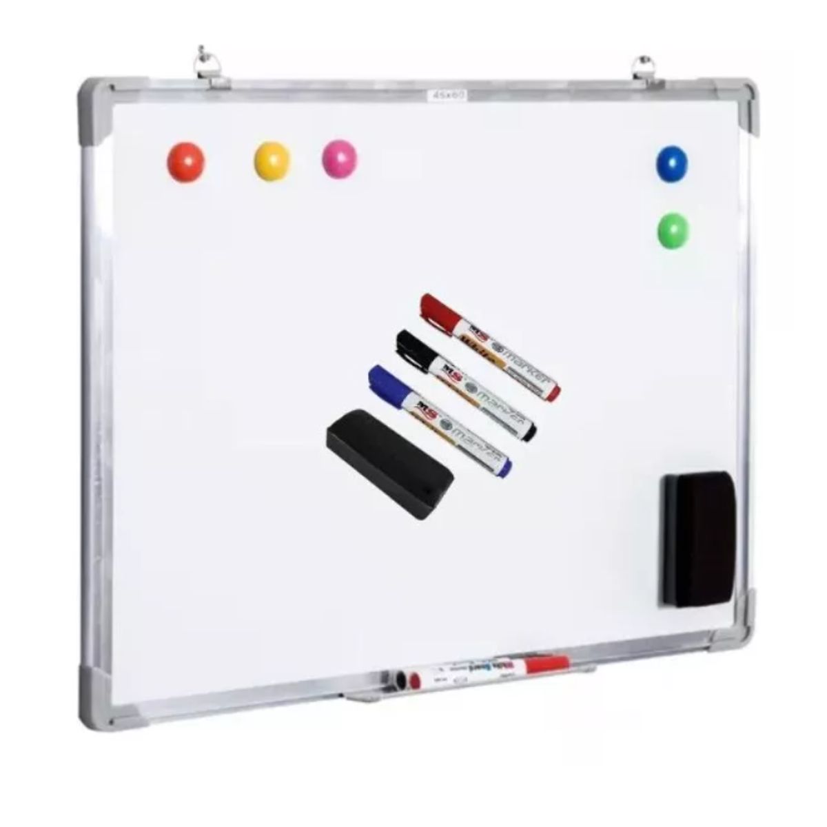 GENERICO - Set Pizarra Acrílica Magnet (45x60)- 3 Marcadores - 6 Imanes