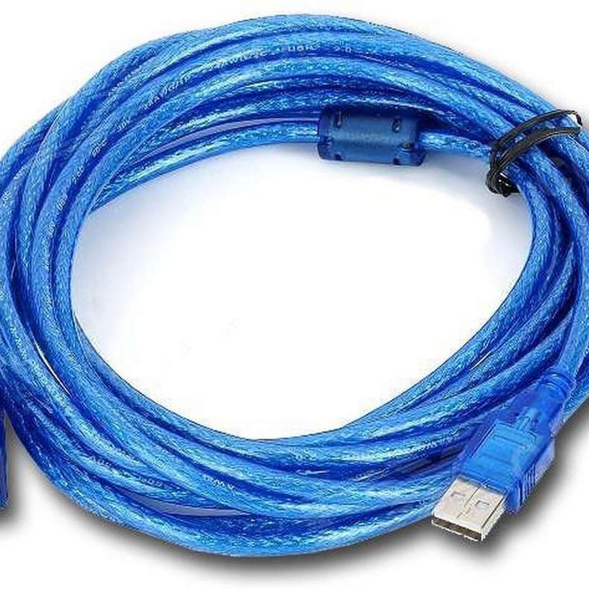 GEN - Cable Alargador USB 2.0 Extension de 5 Metros Macho Hembra - Azul