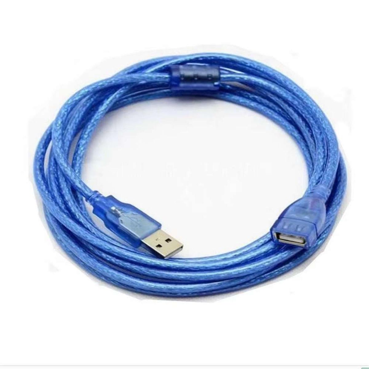 GEN - Cable Alargador USB 2.0 Extension de 5 Metros Macho Hembra - Azul