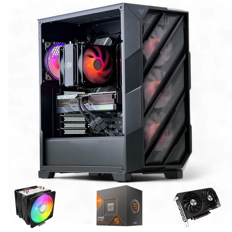 HYPERPC - PC GAMER AMD RYZEN 5 8600G 32Gb DDR5 1Tb RTX 3060 WiFi Air