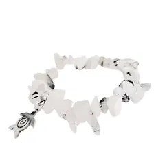 GENERICO - Pulsera cuarzo turmalinado de piedra rústica