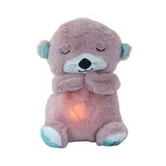 GENERICO - Peluche Nutria anti estrés con sonido e iluminación