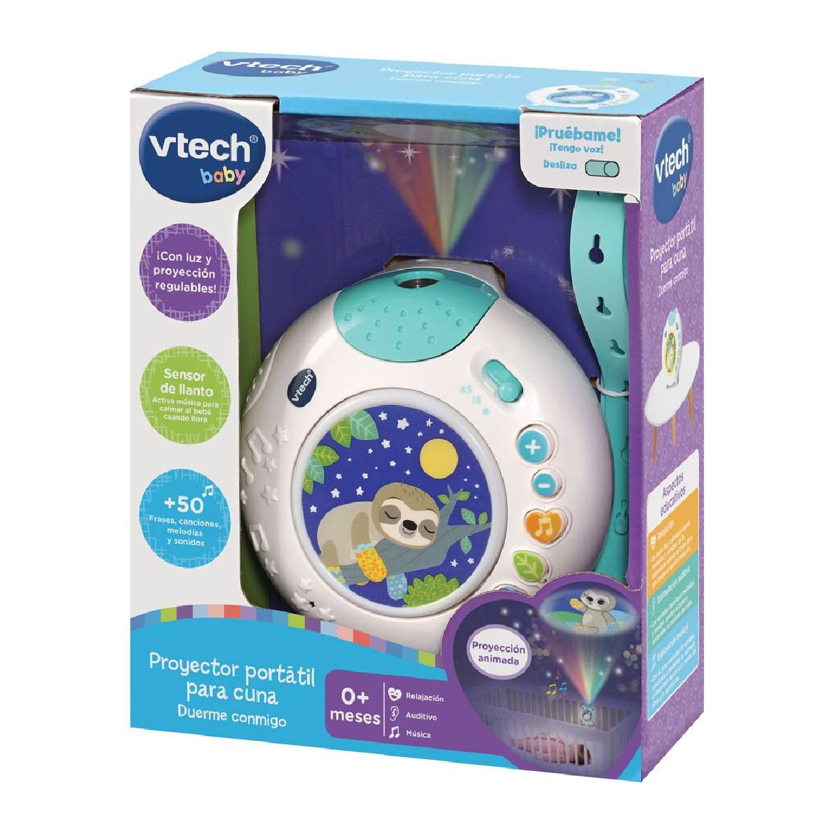 VTECH - Proyector portátil VTECH con sonido para cuna bebé