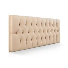 MUEBLES HVM - Respaldo Capitone Antonia HVM 1 plaza Damasco Felpa