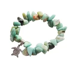 GENERICO - Pulsera Piedra Rústica de Aguamarina
