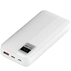 TECNOLAB - Power Bank 20000mAh 22.5W + 2 Cables Incluidos Blanco - SC