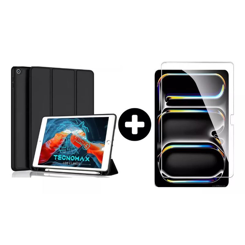 GENERICO - Funda Carcasa para iPad 9.7 + Lamina Vidrio Templado