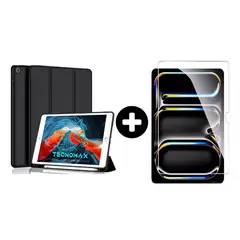 GENERICO - Funda Carcasa para iPad 9.7 + Lamina Vidrio Templado