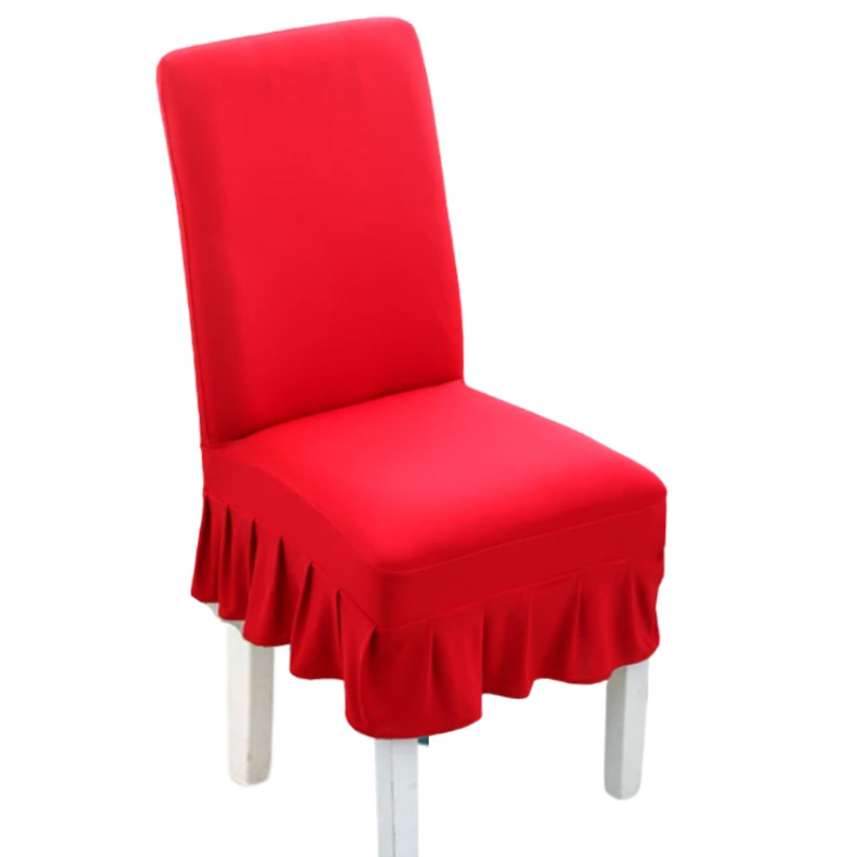 GENERICO - Pack de 2 fundas para Sillas de comedor, elasticada con VUELOS