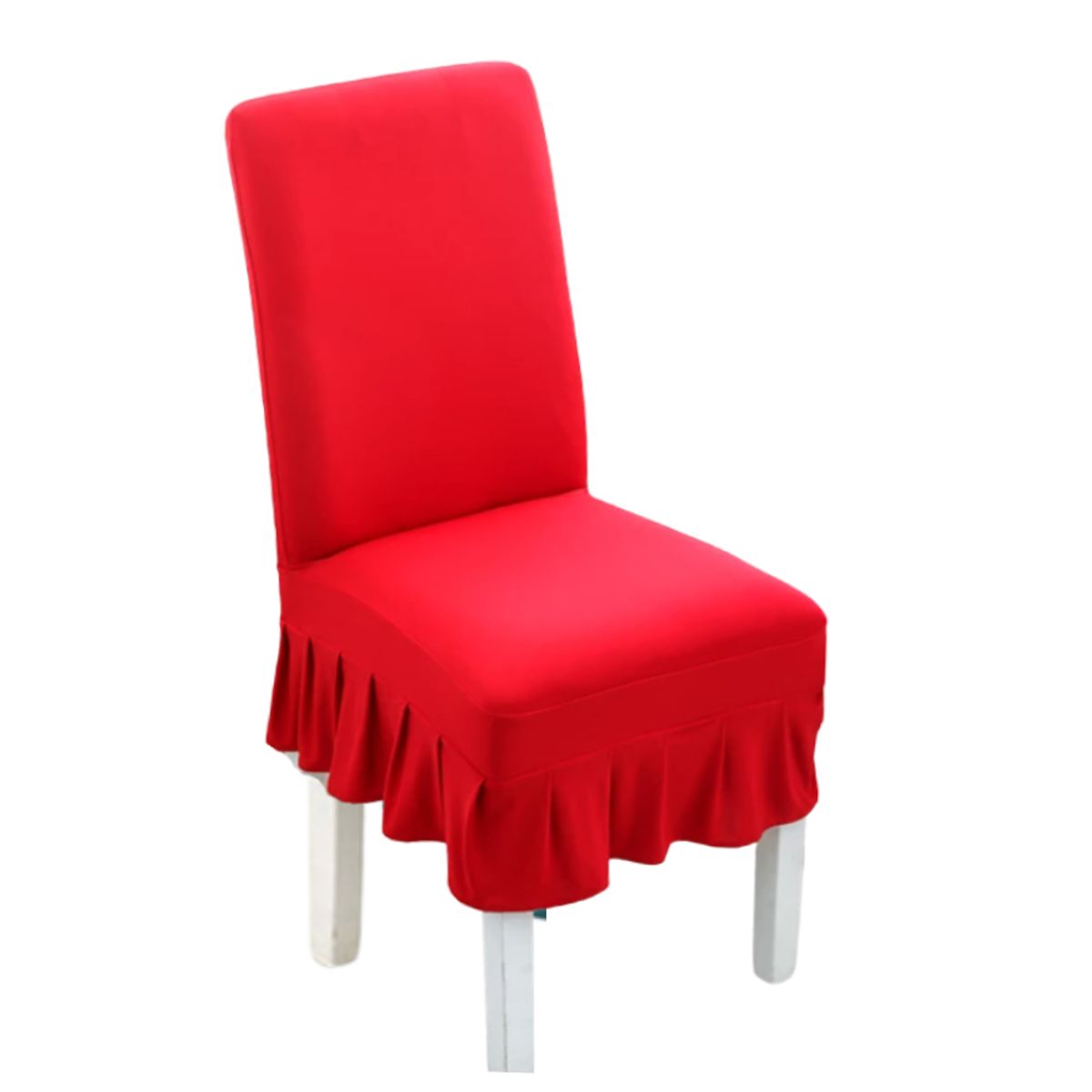 GENERICO - Pack de 2 fundas para Sillas de comedor, elasticada con VUELOS