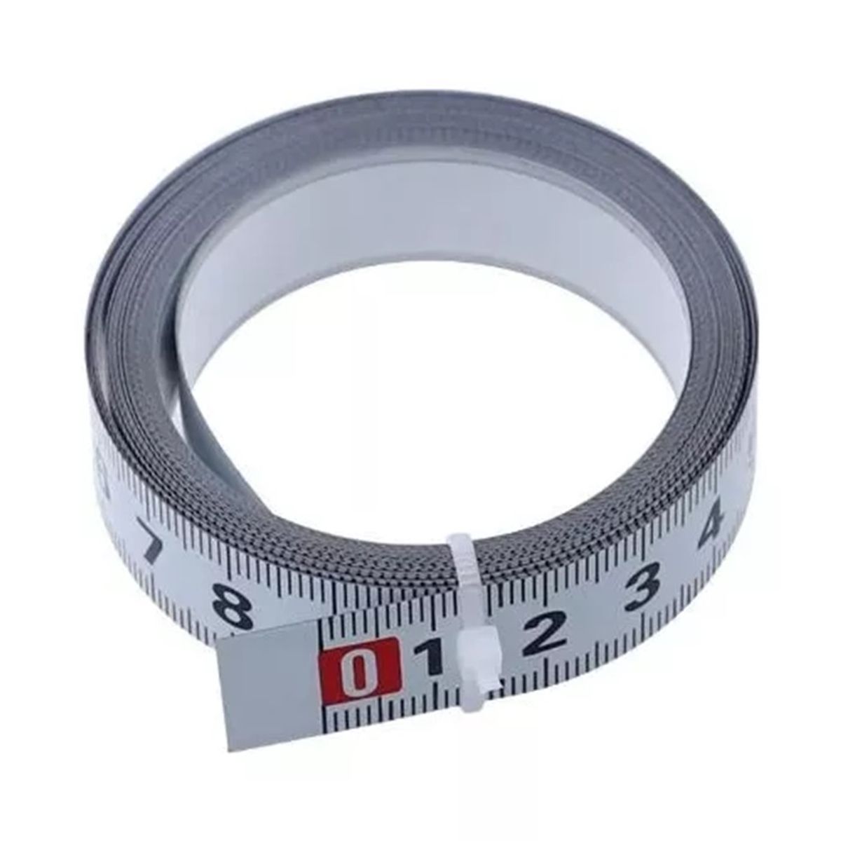 GENERICO - Cinta Métrica Adhesiva Metálica 0 De Izq A Der Largo 5 Mt