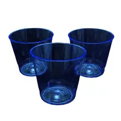 GENERICO - VASO SHOT ACRILICO NEON AZUL X30 PCS X1 UNI