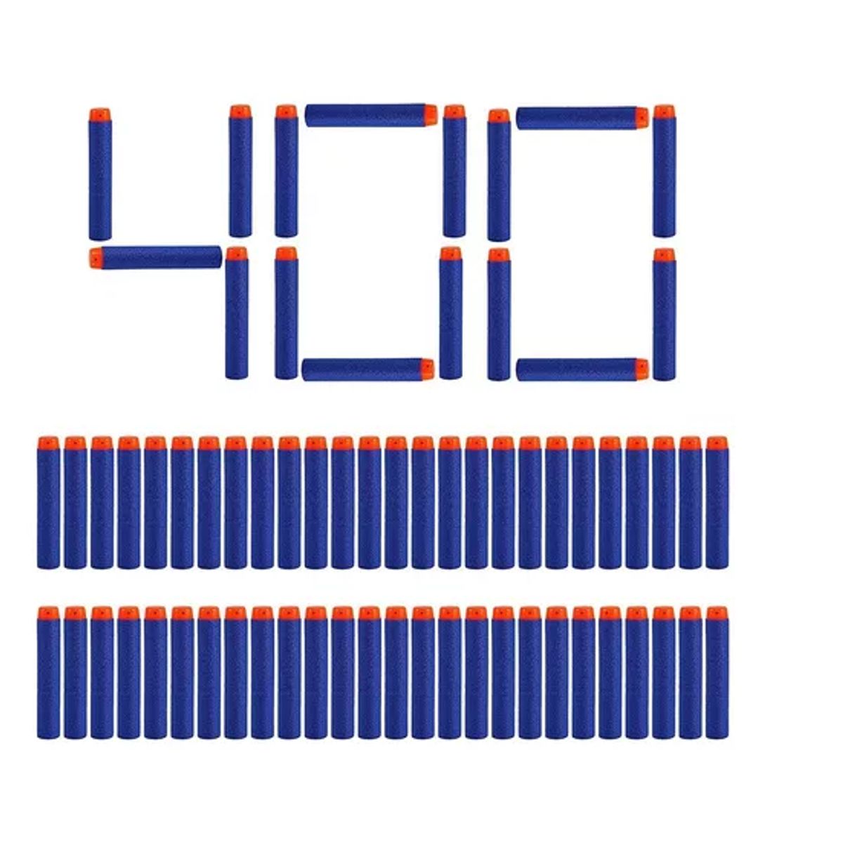 GENERICO - 400 Dardos Bala De Repuesto 7.2cm Para Nerf N-strike Elite
