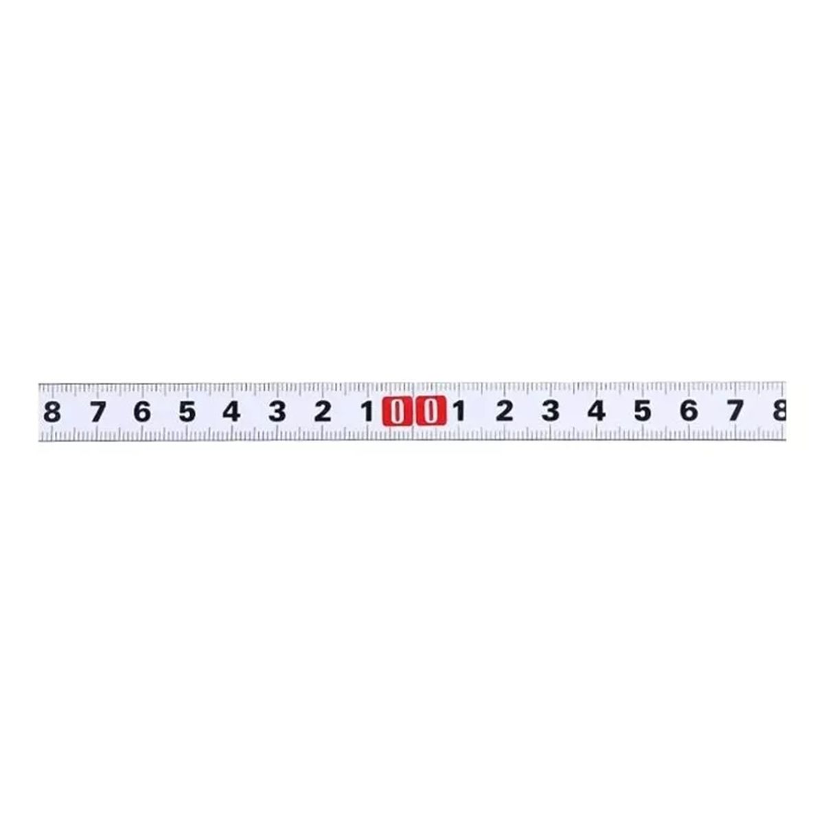 GENERICO - Cinta Métrica Adhesiva Metálica Izq Cero Der Largo 1 Mt