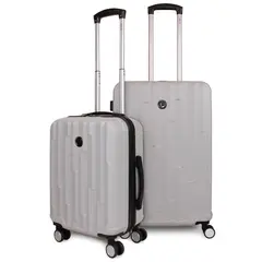 F LA MALETA DE CHILE - Pack 2 Maletas Flip S+M gris