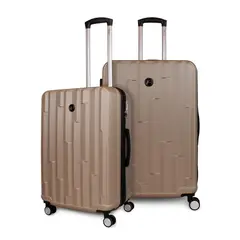 F LA MALETA DE CHILE - Pack 2 Maletas Flip M+L café