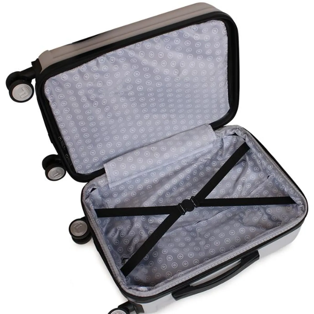 F LA MALETA DE CHILE - Maleta Flip de cabina con usb gris F la Maleta de Chile